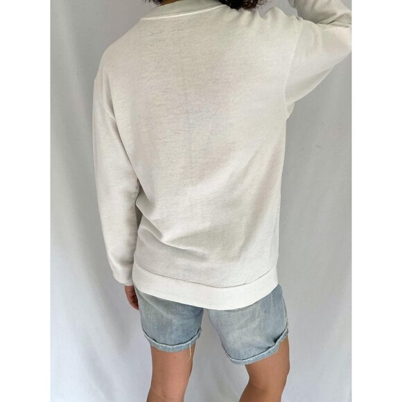 80s vintage nova scotia halifax canada coastal sailing graphic pullover sweater - Picture 6 of 9